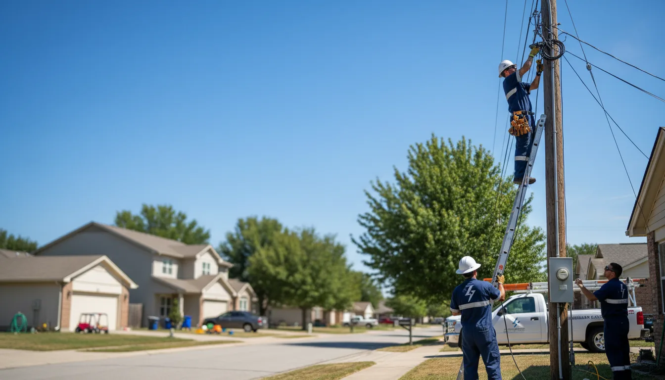Residential electrician providing installation services in River Falls, AL